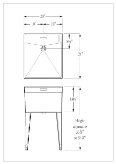 Florestone Utility Sinks 20fm