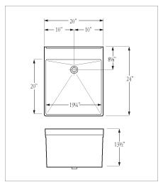 Florestone Utility Sinks 20wm